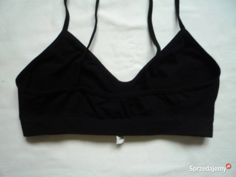 Pompea Bezszwowy biustonosz z mikrofibry SM czarny Szczecin