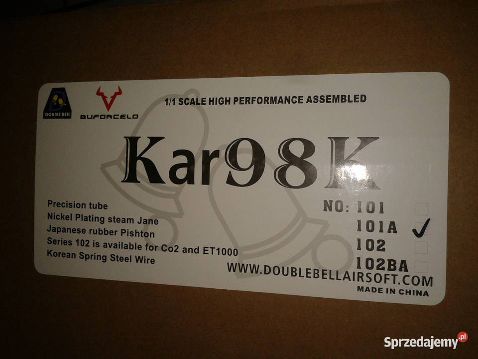 Replika ASG Mauser 98K sprężynowygwarancja Skiereszewo