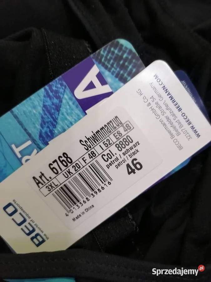 46 BECO Strój kąpielowy jednoczęściowy 3XL śląskie Szczerbice