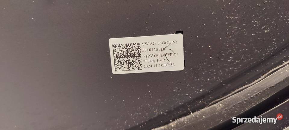 VW TAYRON SZYBA CZOŁOWA PRZEDNIA 571845011N Przednie dolnośląskie