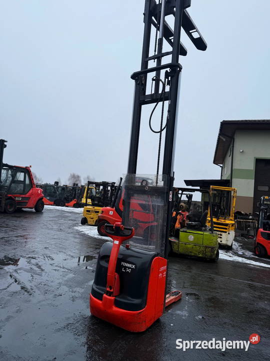 paleciak elektryczny LINDE L14 1400 Triplex 43m łódzkie Działoszyn sprzedam