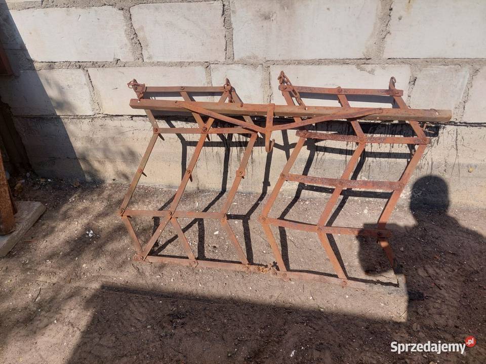 Stare zabytkowe konne narzędzia rolnicze wielkopolskie Koziegłowy