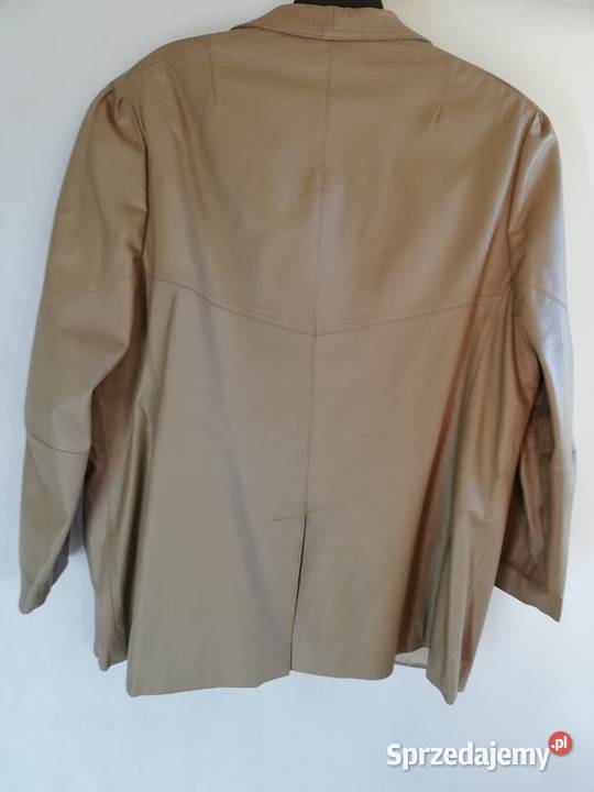 vintage kurtka skóra naturalna w kolorze zielony Lublin