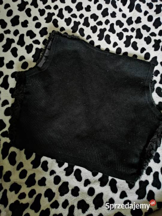 RESERVED kamizelka sweterek futerko kamizela Leszno