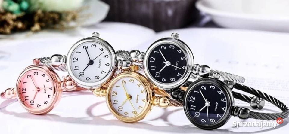 Piękny zegarek ZŁOTY bransoletka damska stal Gliwice sprzedam