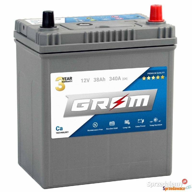 Akumulator Grom Premium 38Ah 340A EN Japan Lewy Suwałki sprzedam