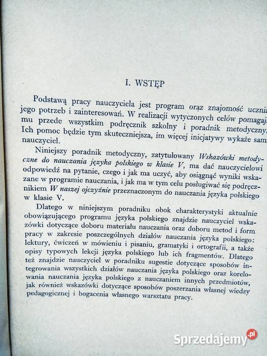 Wskazówki metodyczne do nauczania polskiego 5 mazowieckie sprzedam