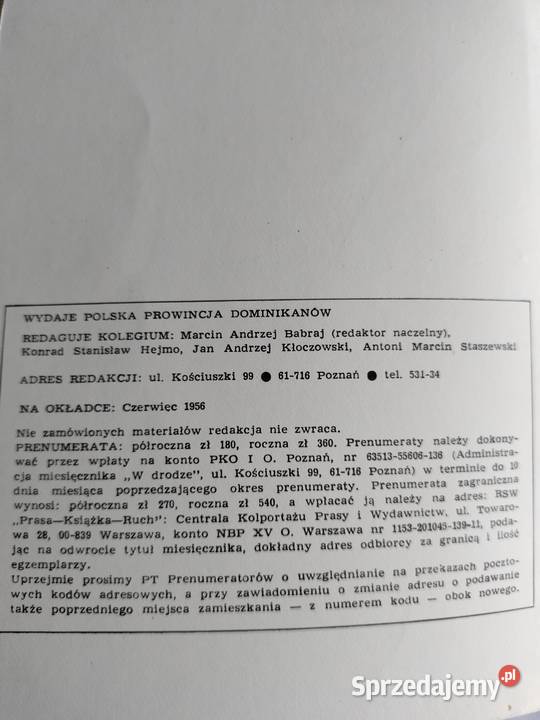 W drodze czerwiec 1981r i Poglądy Myśl 34 1985r pomorskie Gdynia sprzedam