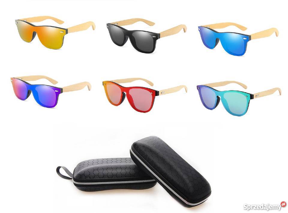 Okulary Przeciwsłoneczne HD Drewno Bambus Poznań