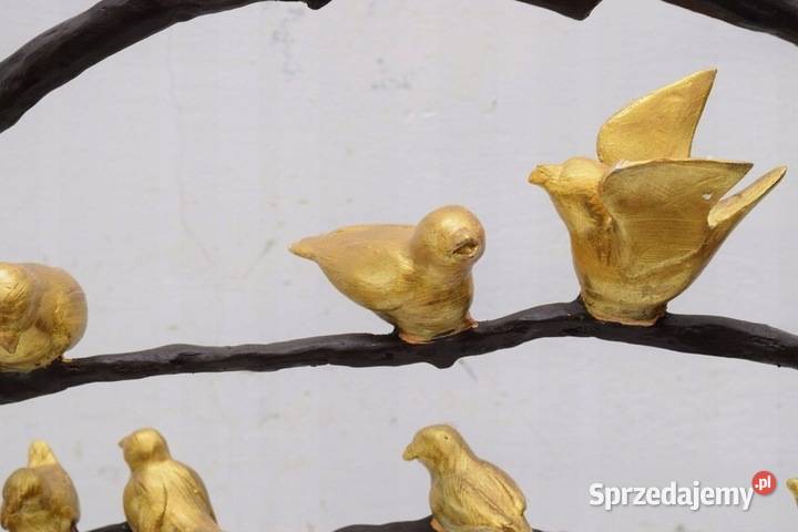 Ptaki Na Gałęzi Ptaszki Wróble Figura Rzeźba z Sztuka współczesna Kraków