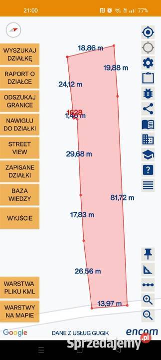 Działka rolnobudowlana Podłopień