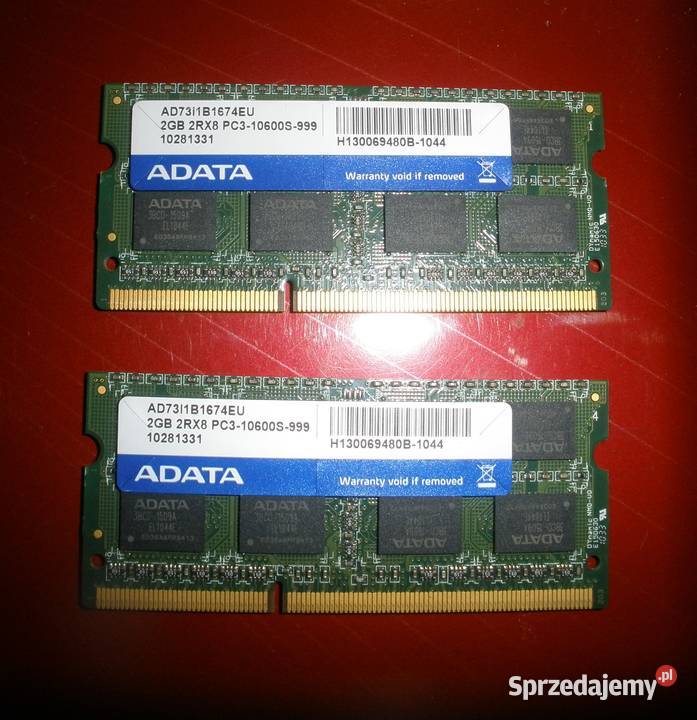 DDR3 ADATA 2GB 2Rx8 PC310600S999 2 Kraków