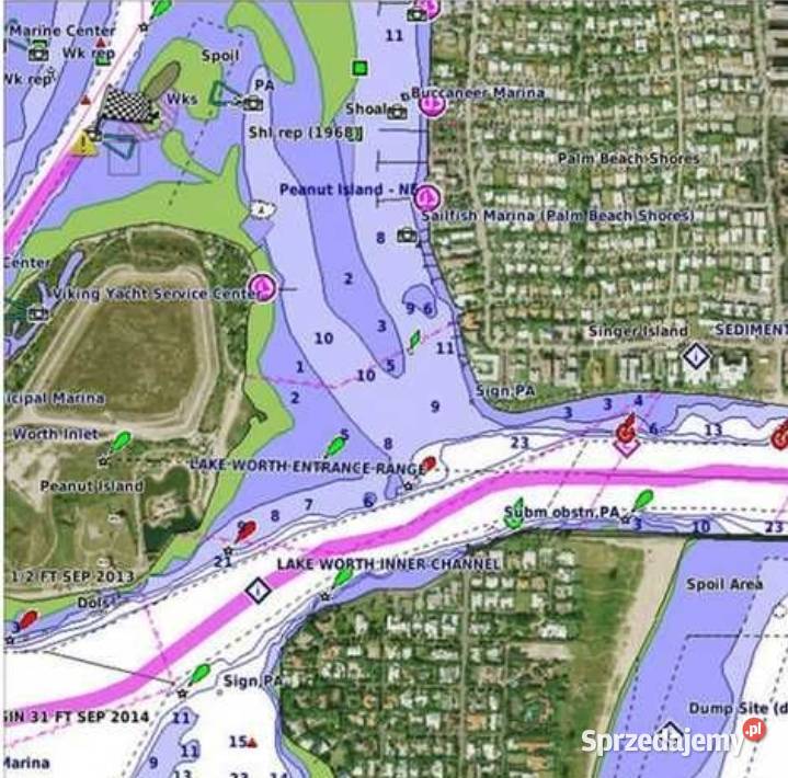 Ploter map nawigacja morska garmin gpsmap 721xs GPS i akcesoria