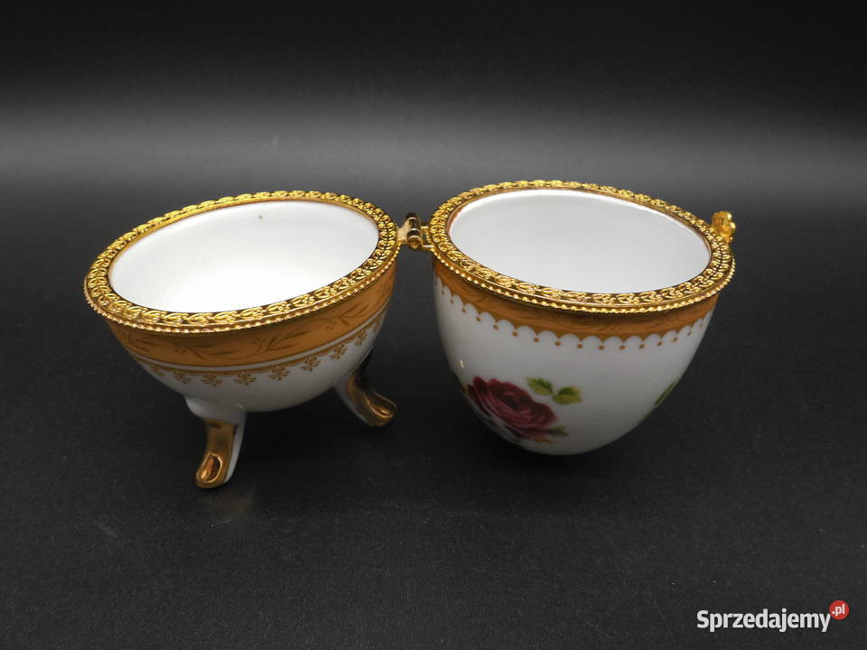 Porcelanowa Szkatułka Puzderko Jajko w Stylu Raszków sprzedam
