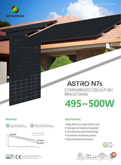 PALETA 36 ASTRONERGY 500W N7 CHSM54RNDGTBLHFBH