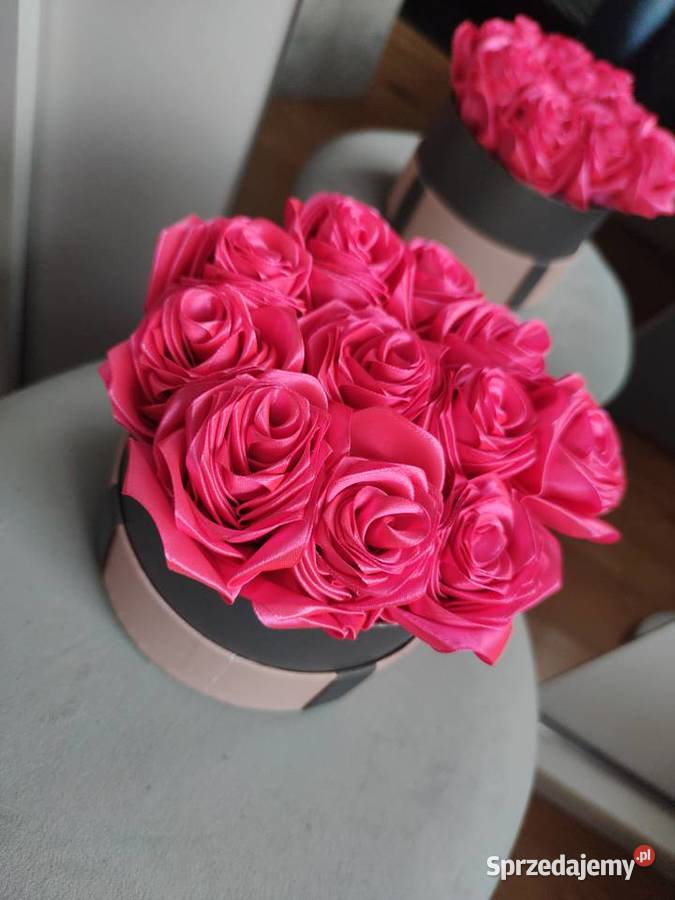 Box Róże wieczne kwiaty Kompozycje kwiatowe Lubanie