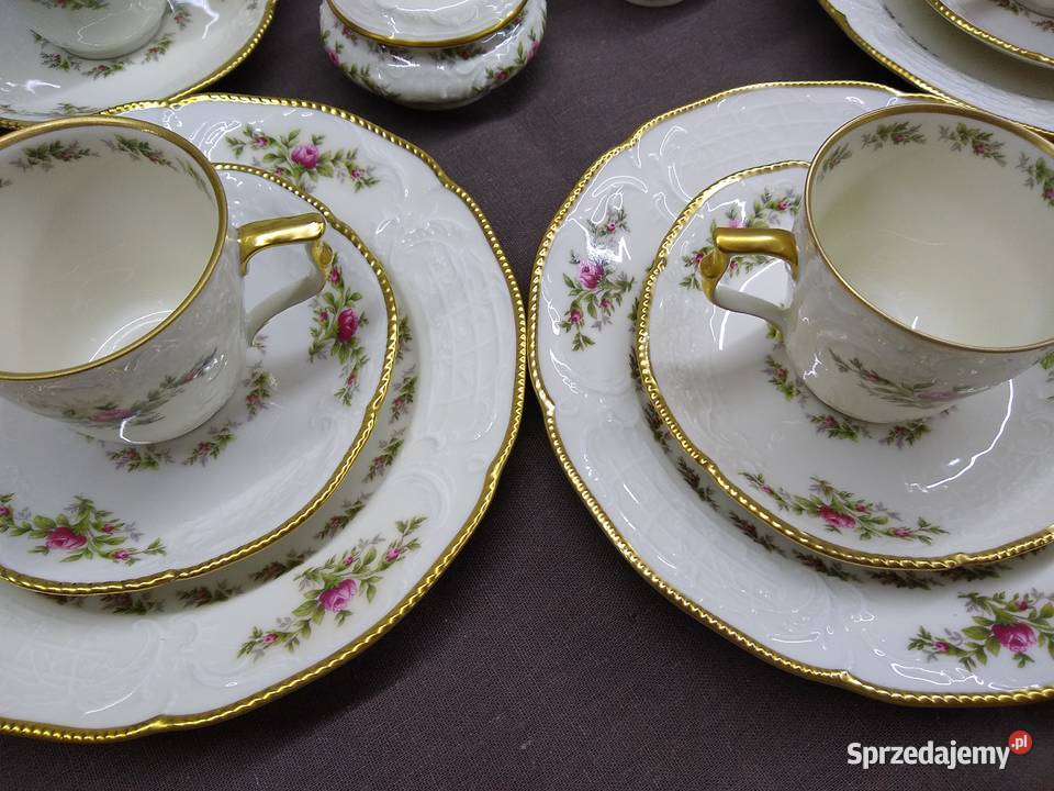 Rosenthal Sanssouci Moosrose zestaw kawowy