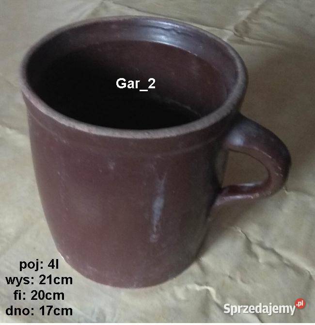 Garnek ceramiczny z kamionki mały Góra sprzedam