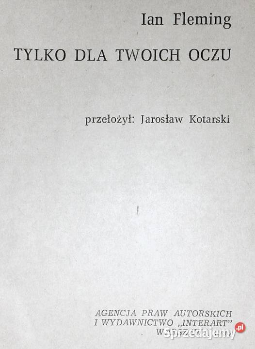 twoich oczu Ian Fleming Chełm sprzedam