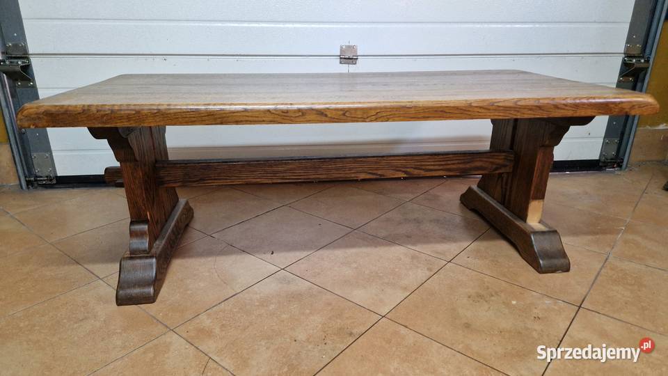 Stolik okolicznościowy kawowy stół drewniany dąb