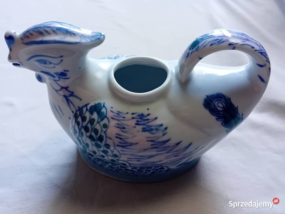 Porcelana chińska mlecznik w formie ptaka druga
