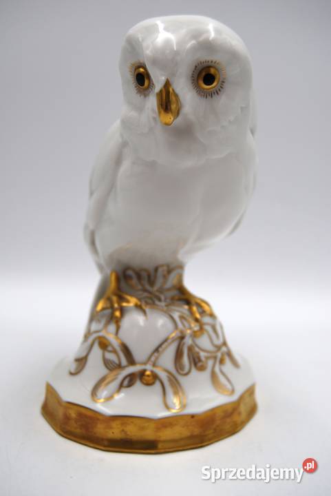 Porcelanowa figura Sowa Puchacz Hutschenreuther wielkopolskie Poznań