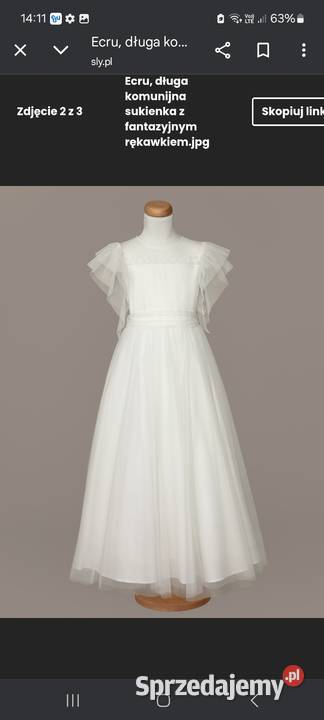 Sukienka komunijna Sly 140 dziewczynka Konstantynów Łódzki