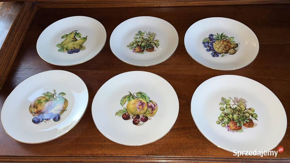 Salaterka z owocami Syg Kahla Biała porcelana z Gdańsk
