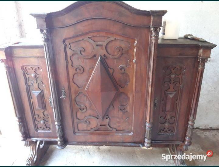 Kredens eklektyczny antyk Antyki, Sztuka, Kolekcje lubelskie Lublin