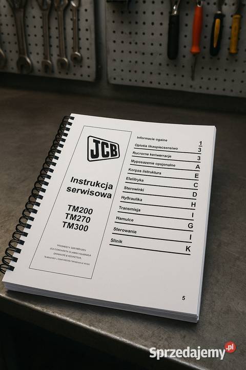 JCB TM 200 TM270 TM300 instrukcja napraw Gdańsk