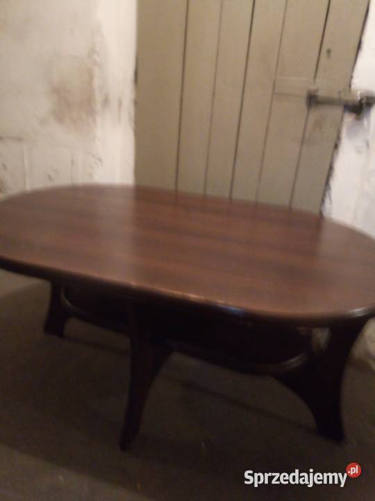 Ława do kawybrązowaowalna zpółką