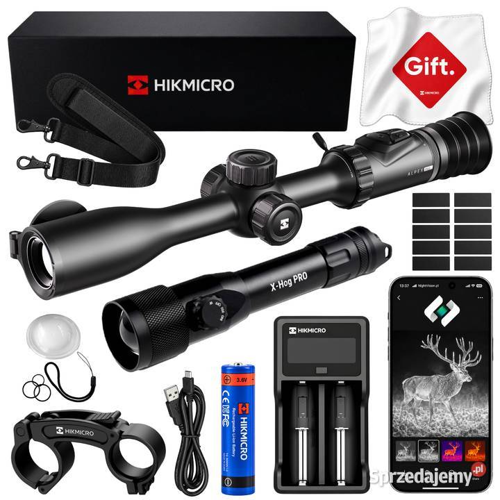 Luneta Noktowizyjna HIKMICRO Alpex 4K PRO A50P + X-HOG Pro 850/940 NM