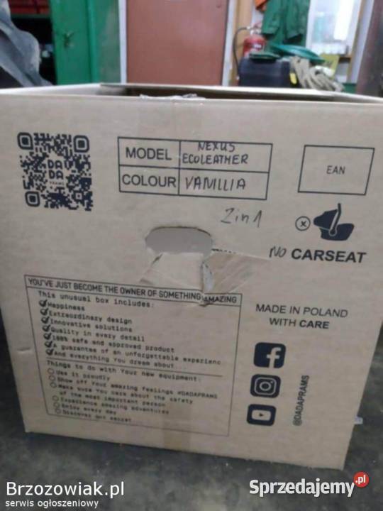 Wózek NEXUS EcoleatherVanilia Krosno sprzedam