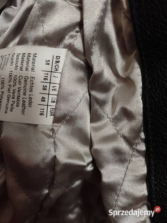 3XL58 Skórzana kurtka męska z Londynu skóra Skóra naturalna  Kraków