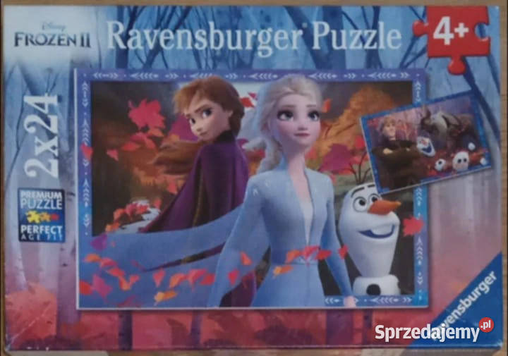 Puzzle 2 x 24 Frozen II Kraina lodu Ravensburger łódzkie