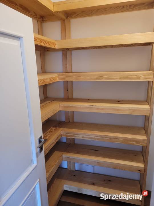Regał drewniany narożny 17x10 garaż spiżarnia kujawsko-pomorskie Chełmża