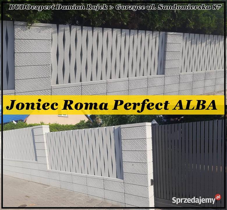 Bloczek Pustak Joniec Roma Perfect 50x20 ALBA