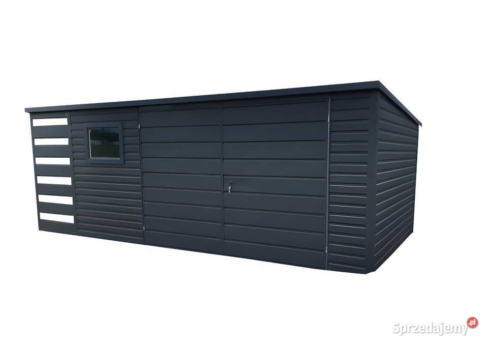 Domek Ogrodowy 45x3 Wiata Ciemny Grafit