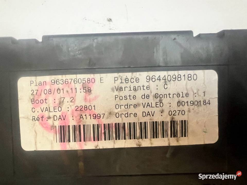 Moduł BSI Peugeot 307 Wyposażenie elektryczne Ostrzeszów