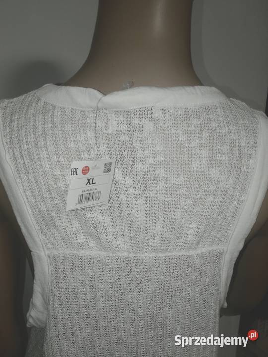 biała bluzeczka na ramiączkach r XL Reserved Zamość sprzedam