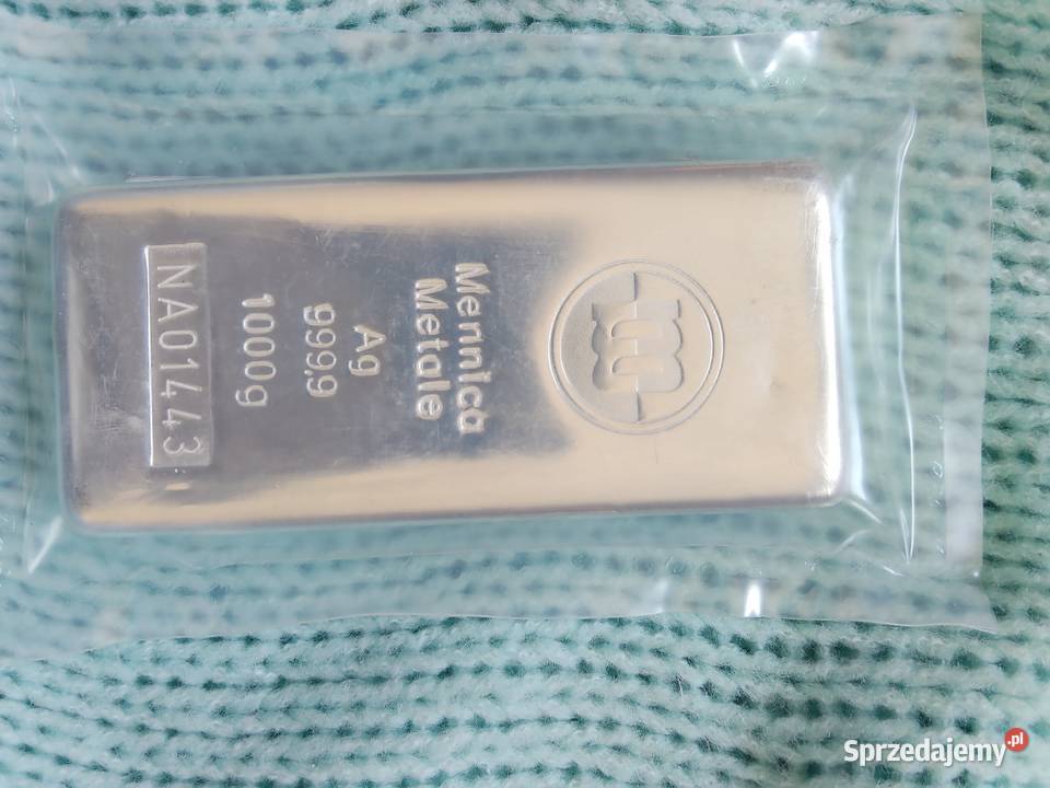 Sztabka srebra sztabki 9999 Mennica Metale mazowieckie Warszawa