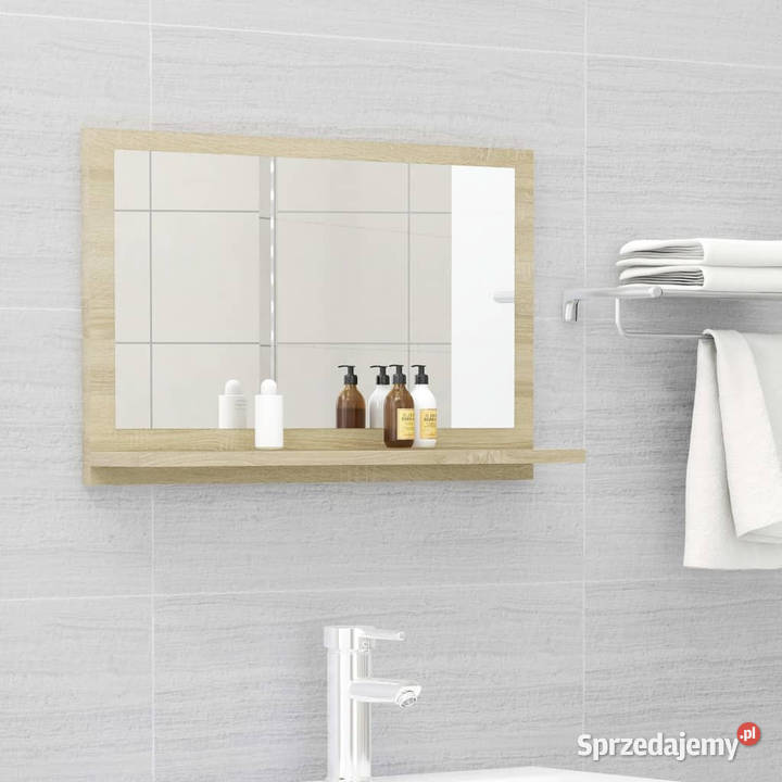 Lustro łazienkowe dąb sonoma 60x105x37 WM804565 Łazienkowe Warszawa
