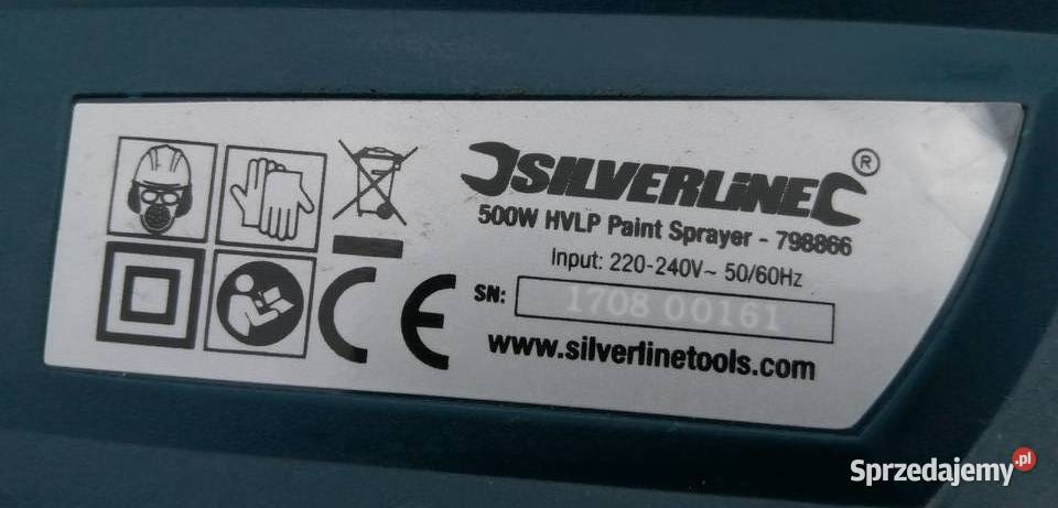 Pistolet natryskowy HVLP ze sprężarką 500 W Trzebinia