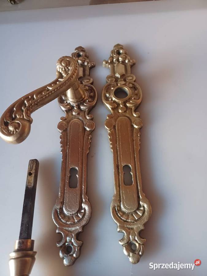 Piękne stare mosiężne szyldy I klamki Poznań sprzedam
