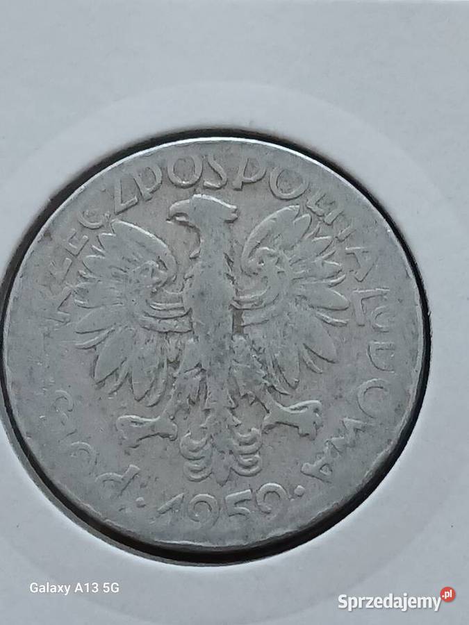 5 Złotych Rybak 1959 r 1 Numizmatyka Konin sprzedam