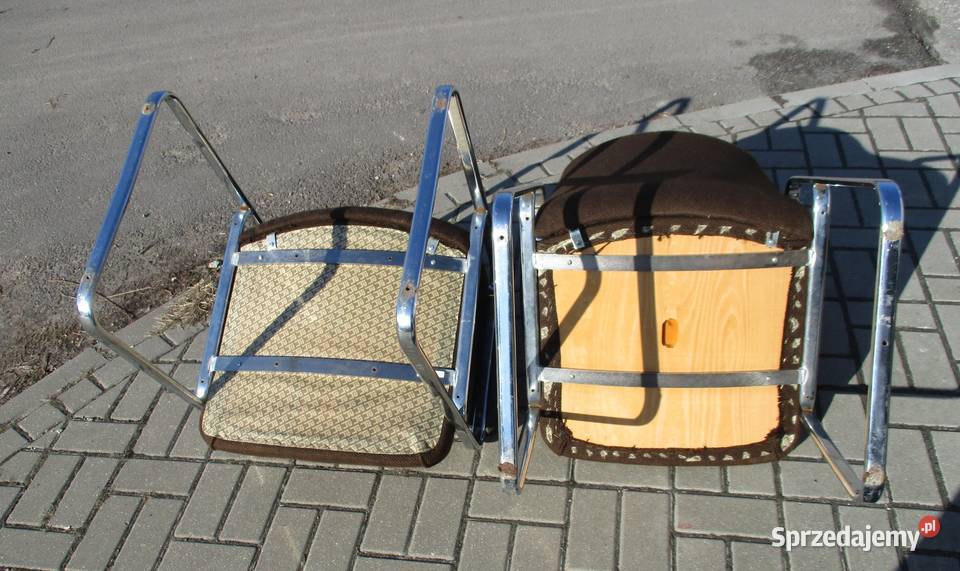 Komplet krzeseł Rder Shne Niemcy lata 70 Meble lubelskie sprzedam
