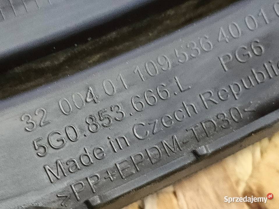 Kratka Dolna Zderzaka Prawy Przód Vw Golf 7 VII osobowe Motoryzacja Pleszew