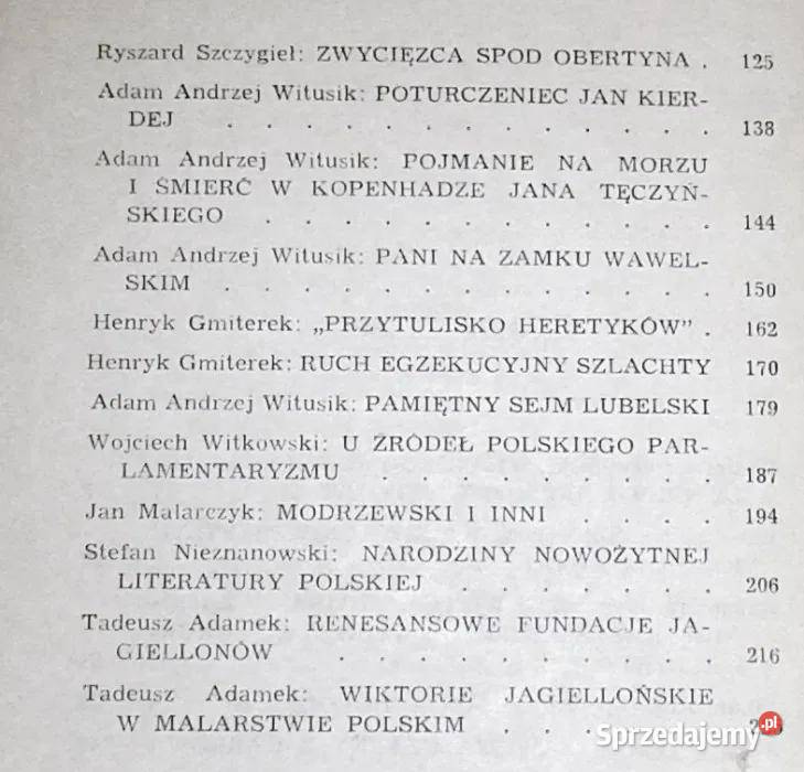 Zawiszy do Tarnowskiego Maciej Podgórski Adam Rok wydania 1987 lubelskie Chełm