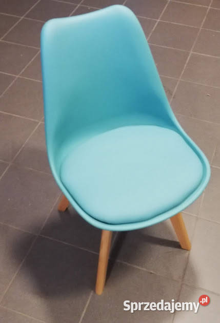 Krzesło kubełkowe miękkie siedzenie turkusowe Bydgoszcz