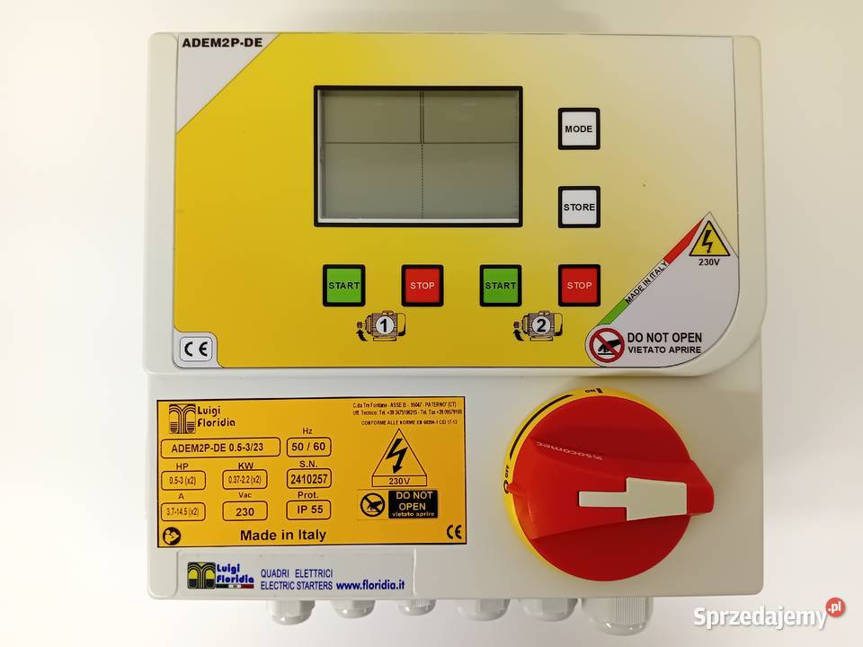 jednofazowy kontroler 2pompsilników 2x03722kw Limanowa